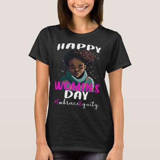 International Womens Day 2023 Embrace Equity 8 Mar T-shirt (Voorkant)
