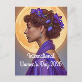  International Women's Day 2026 Briefkaart (Voorkant)