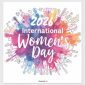 International Women's Day 2026 Car Sticker (Vel)