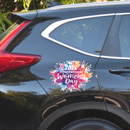 International Women's Day 2026 Car Sticker