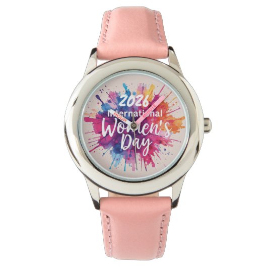 International Women's Day 2026 Horloge (Voorkant)