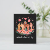 International Women's Day 8 March 2026 Feestdagenkaart (Staand voorkant)