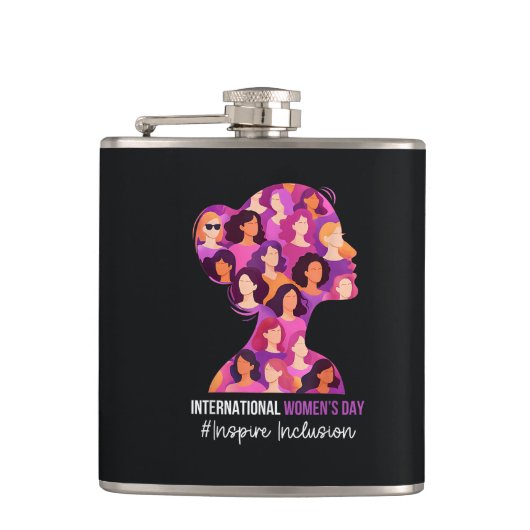 International Women's Day 8 March Heupfles (Voorkant)