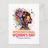 International Women's Day Aankondigingskaart (Voorkant)