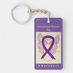 International Women's Day Awareness Angel Sleutelh Sleutelhanger