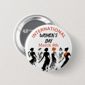 International Women's Day | Celebrating Women Ronde Button 5,7 Cm (Voorkant /achterkant)
