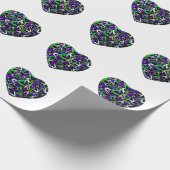 International Women's Day Heart Wrapping Paper Cadeaupapier (Hoek)