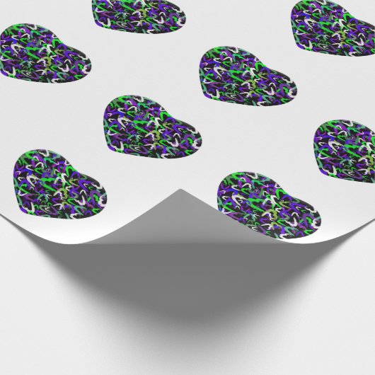 International Women's Day Heart Wrapping Paper Cadeaupapier (Hoek)