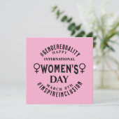 International Women's Day | March 8th Equality Kaart (Staand voorkant)