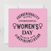 International Women's Day | March 8th Equality Kaart (Voorkant)