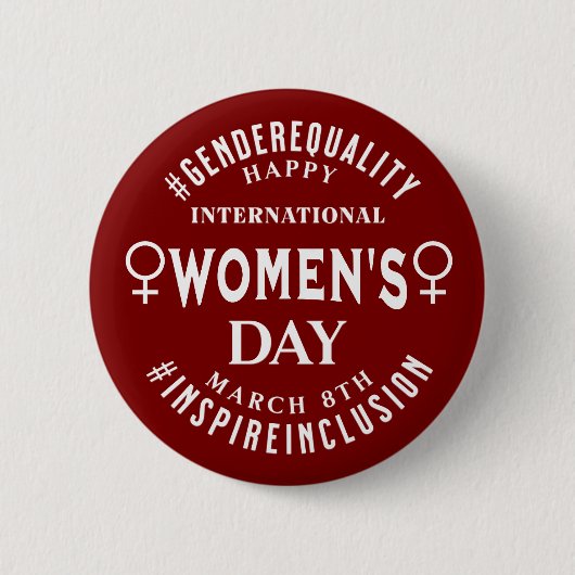 International Women's Day | March 8th Equality Ronde Button 5,7 Cm (Voorkant)