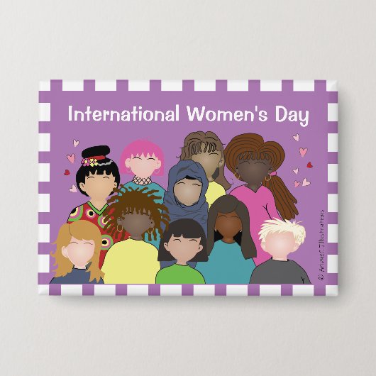 International Women's Day | March Pin Button (Voorkant)
