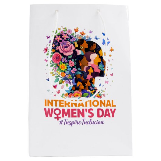 International Women's Day Medium Cadeauzakje (Voorkant)