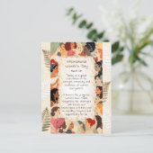 International Women's Day | Poem for Women Briefkaart (Staand voorkant)