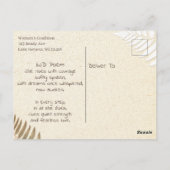 International Women's Day | Poem for Women Briefkaart (Achterkant)