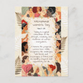 International Women's Day | Poem for Women Briefkaart (Voorkant)