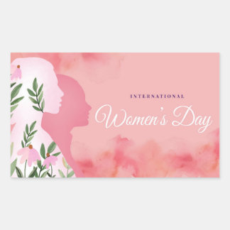 International Women's Day Rechthoekige Sticker