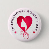 International Women's Day Ronde Button 5,7 Cm (Voorkant)