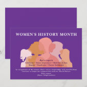 International Womens Day Women History Recognition Feestdagenkaart (Voorkant / Achterkant)