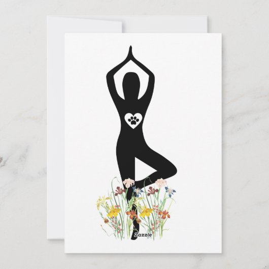 International yoga day 2022 notepad feestdagenkaart (Achterkant)