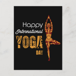 International Yoga Day Briefkaart