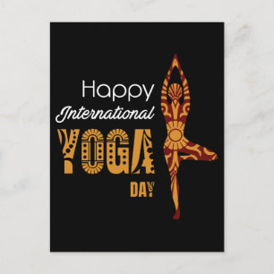 International Yoga Day Briefkaart