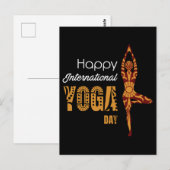 International Yoga Day Briefkaart (Voorkant / Achterkant)