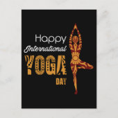 International Yoga Day Briefkaart (Voorkant)