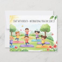 International Yoga Day Briefkaart