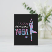 International Yoga Day Briefkaart (Staand voorkant)