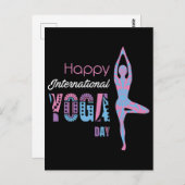 International Yoga Day Briefkaart (Voorkant / Achterkant)