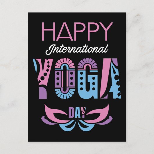 International Yoga Day Briefkaart (Voorkant)