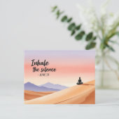 International Yoga Day Briefkaart (Staand voorkant)