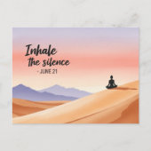 International Yoga Day Briefkaart (Voorkant)