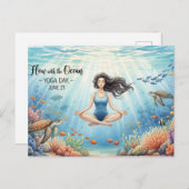 International Yoga Day Briefkaart (Voorkant / Achterkant)