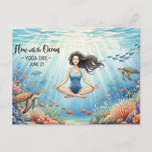 International Yoga Day Briefkaart (Voorkant)