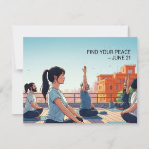 International Yoga Day Briefkaart