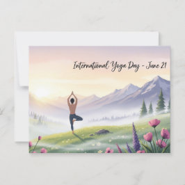 International Yoga Day Briefkaart