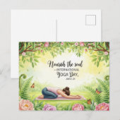International Yoga Day Briefkaart (Voorkant / Achterkant)