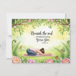 International Yoga Day Briefkaart