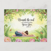 International Yoga Day Briefkaart (Voorkant)