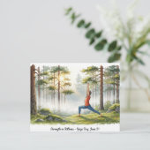 International Yoga Day Briefkaart (Staand voorkant)