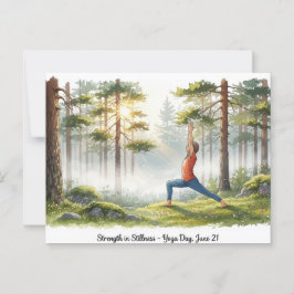 International Yoga Day Briefkaart