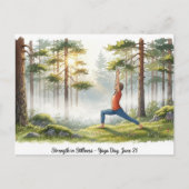 International Yoga Day Briefkaart (Voorkant)