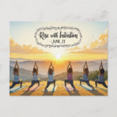 International Yoga Day Briefkaart (Voorkant)