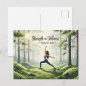 International Yoga Day Briefkaart (Voorkant / Achterkant)