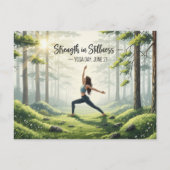 International Yoga Day Briefkaart (Voorkant)