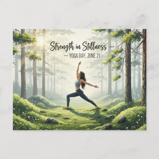 International Yoga Day Briefkaart (Voorkant)