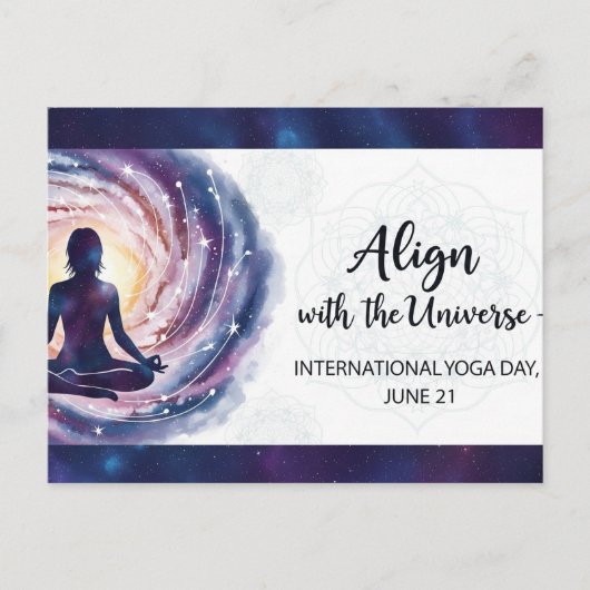 International Yoga Day Briefkaart (Voorkant)