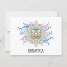 International Yoga Day Briefkaart
